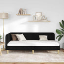 vidaXL Sarokágy keret Fekete 90 x 190 cm szövet