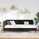vidaXL Sarokágy keret Fekete 100 x 200 cm Bársony