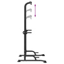 vidaXL Erőtorony húzódzkodó állomás Fekete 102 x 95 x 210 cm