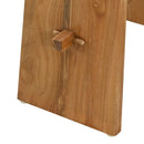 vidaXL Fürdőszobai szék Barna 50 x 29,5 x 50,5 cm Tömör Teakfa
