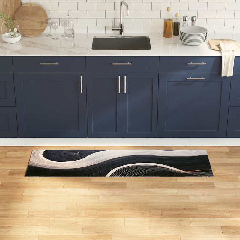 vidaXL Konyhai szőnyeg Other Hullám 45 x 150 cm Bársony