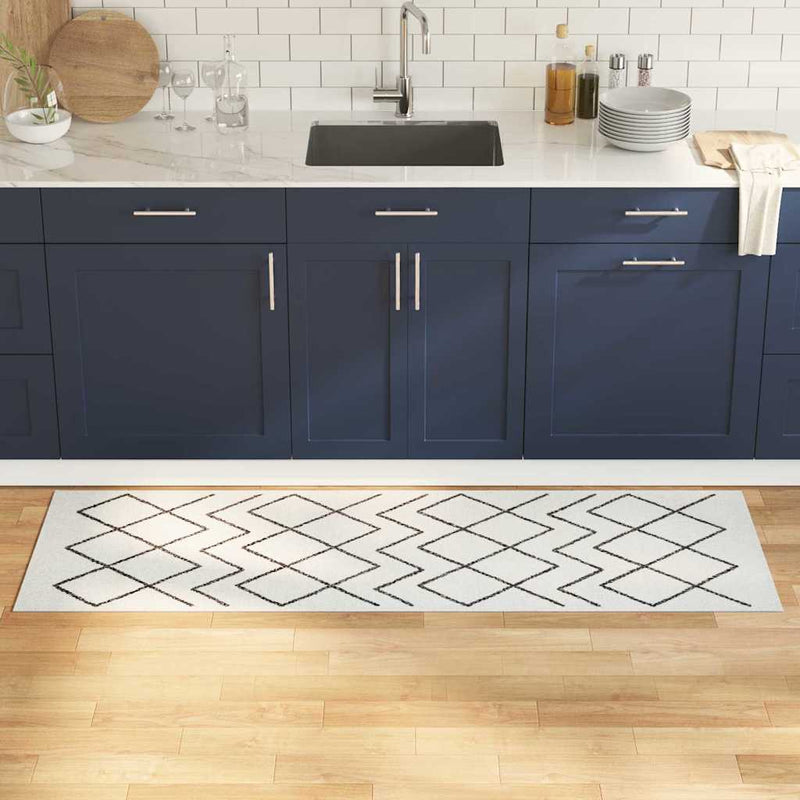 vidaXL Konyhai szőnyeg Geometric Geometrikus 60 x 180 cm Bársony