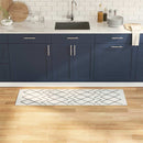 vidaXL Konyhai szőnyeg Fehér 150 x 45 cm Bársony