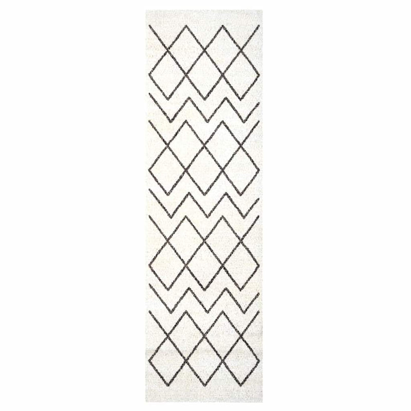 vidaXL Konyhai szőnyeg Geometric Geometrikus 45 x 150 cm Bársony
