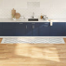 vidaXL Konyhai szőnyeg Fehér 300 x 60 cm Bársony