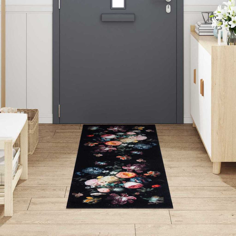 vidaXL Konyhai szőnyeg Floral Virágok 60 x 180 cm Bársony