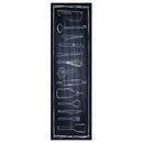 vidaXL Konyhai szőnyeg Fekete 150 x 45 cm Bársony