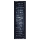 vidaXL Konyhai szőnyeg Fekete 150 x 45 cm Bársony