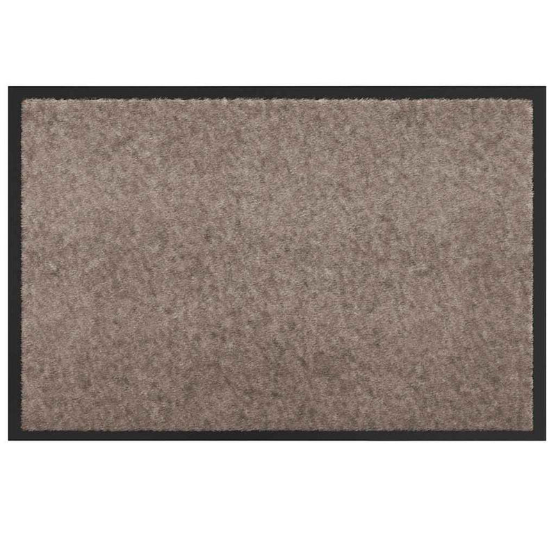 vidaXL Ajtószőnyeg Bézs 60 x 40 x 1.2 cm Mackófleece