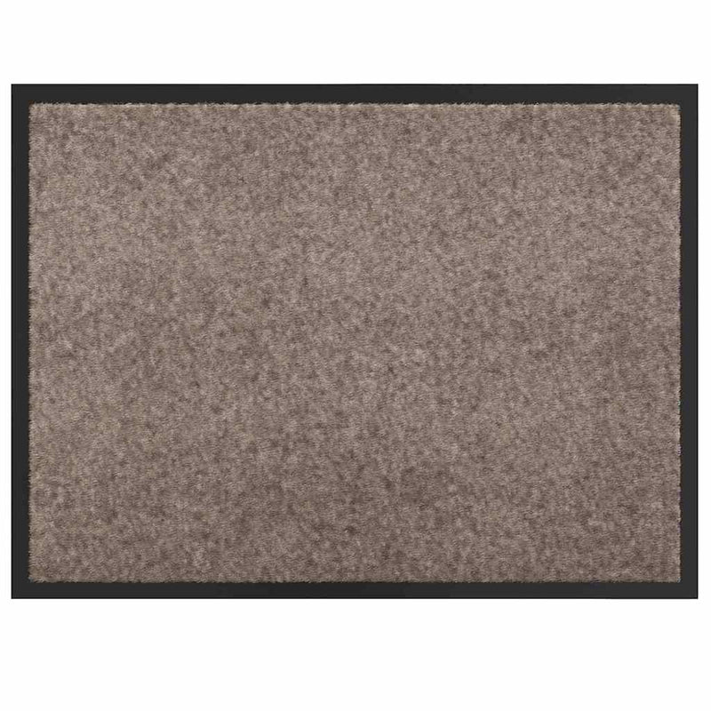 vidaXL Ajtószőnyeg Bézs 60 x 40 x 1.2 cm Mackófleece