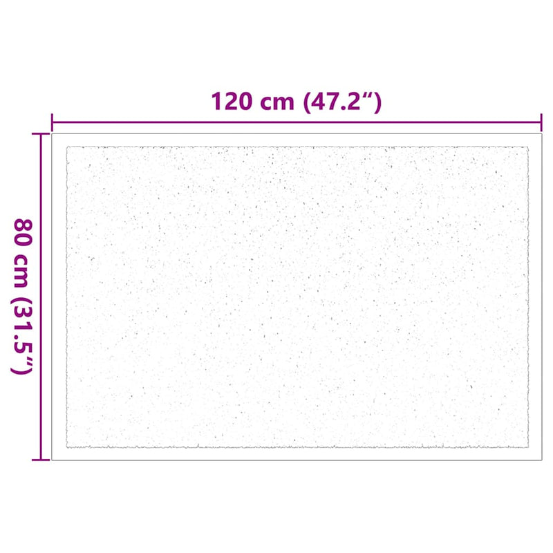 vidaXL Ajtószőnyeg Bézs 60 x 40 x 1.2 cm Mackófleece