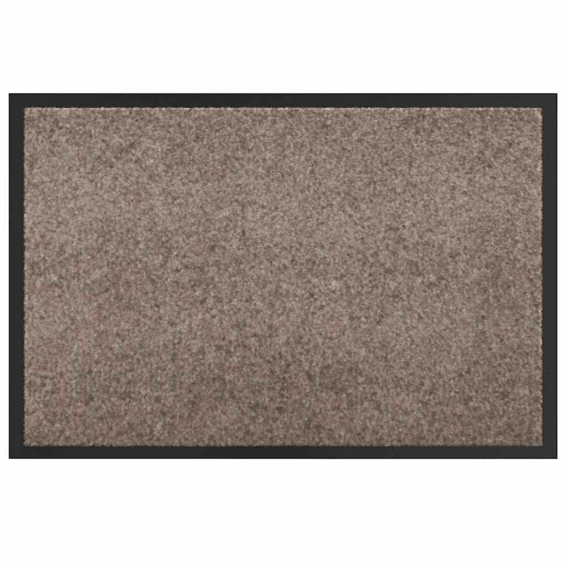 vidaXL Ajtószőnyeg Bézs 60 x 40 x 1.2 cm Mackófleece