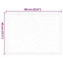 vidaXL Ajtószőnyeg Világosszürke 60 x 40 x 1.2 cm Mackófleece