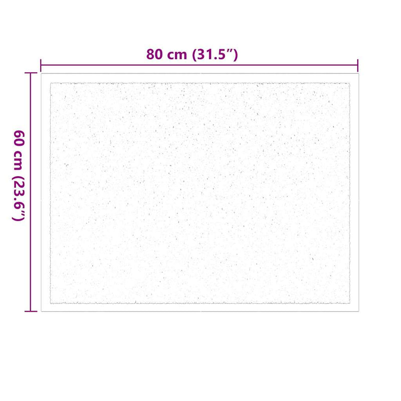 vidaXL Ajtószőnyeg Világosszürke 60 x 40 x 1.2 cm Mackófleece