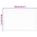vidaXL Ajtószőnyeg Világosszürke 60 x 40 x 1.2 cm Mackófleece