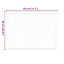 vidaXL Ajtószőnyeg Bordó 60 x 40 x 1.2 cm Mackófleece