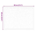 vidaXL Ajtószőnyeg Bordó 60 x 40 x 1.2 cm Mackófleece