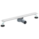 vidaXL 360° zuhany lefolyó vékony modellel Ezüst 60 cm
