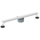vidaXL 360° zuhany lefolyó vékony modellel Ezüst 60 cm