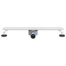vidaXL 360° zuhany lefolyó vékony modellel Ezüst 60 cm