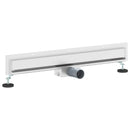vidaXL Falon rögzített zuhanylefolyó Ezüst 70 cm Rozsdamentes acél 304