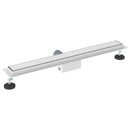 vidaXL 2 az 1-ben zuhanylefolyó Ezüst 70 cm Rozsdamentes acél 304