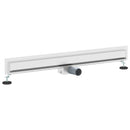 vidaXL Falon rögzített zuhanylefolyó Ezüst 90 cm Rozsdamentes acél 304