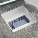 vidaXL 2 az 1-ben zuhanylefolyó Ezüst 15 x 15 cm Rozsdamentes acél 304