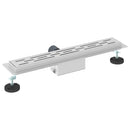 vidaXL Zuhanylefolyó vonalformával Ezüst 60 cm Rozsdamentes acél 304
