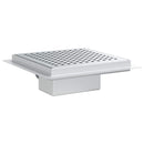 vidaXL Pöttyös zuhanylefolyó Ezüst 20 x 20 cm Rozsdamentes acél 304
