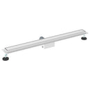 vidaXL 2 az 1-ben zuhanylefolyó Ezüst 90 cm Rozsdamentes acél 304