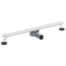 vidaXL 360° zuhany lefolyó vékony modellel Ezüst 70 cm