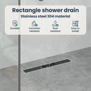 vidaXL Zuhanylefolyó üvegfedéllel Fekete 60 cm Rozsdamentes acél 304