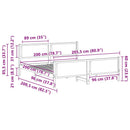 vidaXL Ágykeret fejtámlával Világosszürke 200 x 200 cm szövet