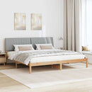 vidaXL Ágykeret fejtámlával Barna 200 x 200 cm Tömör fenyőfa