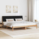 vidaXL Ágykeret fejtámlával Barna 200 x 200 cm Tömör fenyőfa