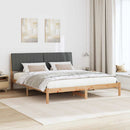 vidaXL Ágykeret fejtámlával Barna 180 x 200 cm Tömör fenyőfa