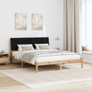 vidaXL Ágykeret fejtámlával Barna 160 x 200 cm Tömör fenyőfa
