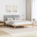 vidaXL Ágykeret fejtámlával Barna 150 x 200 cm Tömör fenyőfa