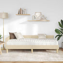 vidaXL Sarok Ágykeret Matraccal 2 db Krém 90 x 190 cm szövet