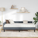 vidaXL Sarok Ágykeret Matraccal 2 db Sötétszürke 80 x 200 cm Bársony
