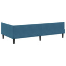 vidaXL Sarok Ágykeret Matraccal 2 db Kék 90 x 190 cm Bársony