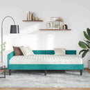 vidaXL Sarok Ágykeret Matraccal 2 db Türkiz 90 x 200 cm Bársony