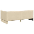 vidaXL Sarok Ágykeret Matraccal 2 db Krém 90 x 200 cm Bársony