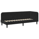vidaXL Sarokágy keret Fekete 80 x 200 cm Bársony