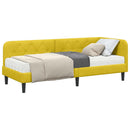vidaXL Sarokágy keret Sárga 80 x 200 cm Bársony