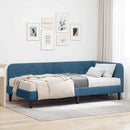 vidaXL Sarokágy keret Kék 90 x 200 cm Bársony