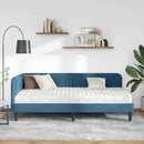 vidaXL Sarokágy keret Kék 90 x 200 cm Bársony