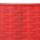 vidaXL KarácsonyiFaSzoknya Piros Ø 65 x 24 cm Műanyag