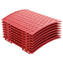 vidaXL KarácsonyiFaSzoknya Piros Ø 65 x 24 cm Műanyag